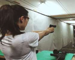 She is also good at shooting.